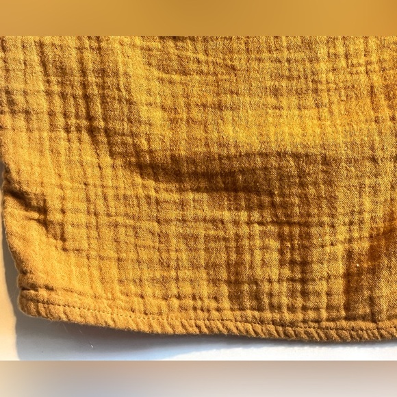 Universal Thread Cotton Crinkle Women's Mustard Yellow Shorts Size Medium - Picture 12 of 12